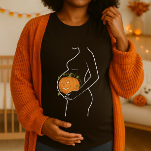 Halloween Pumpkin Inside Bly schwanger T-Shirt