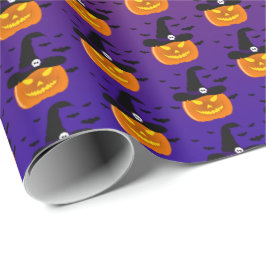 Halloween Pumpkin Jack o’ Lantern Hexenhut Geschenkpapier