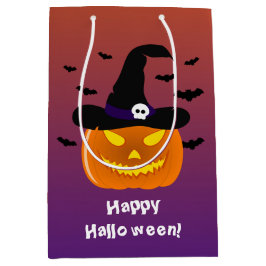 Halloween Pumpkin Jack o’ Lantern Hexenhut Mittlere Geschenktüte