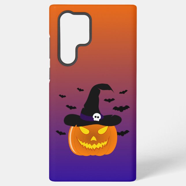 Halloween Pumpkin Jack o’ Lantern Hexenhut Samsung Galaxy Hülle (Rückseite)