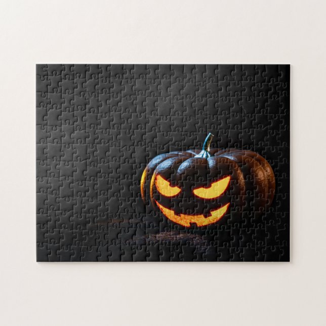 Halloween Pumpkin Jack-O-Lantern Spooky (Horizontal)