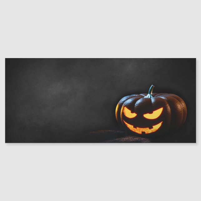 Halloween Pumpkin Jack-O-Lantern Spooky Magnetkarte (Vorderseite)