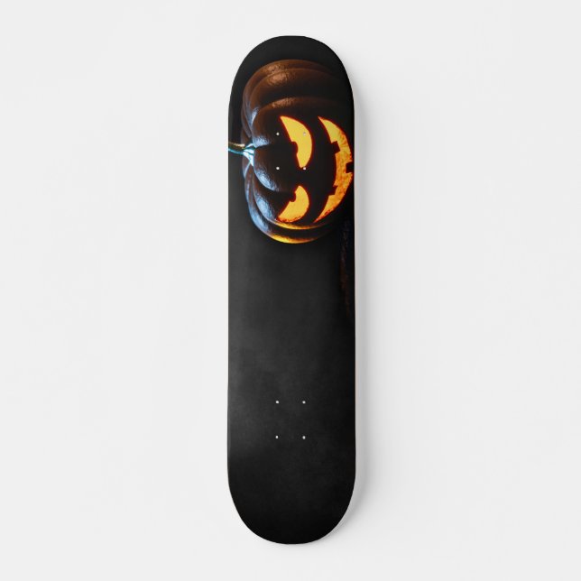 Halloween Pumpkin Jack-O-Lantern Spooky Skateboard (Vorne)
