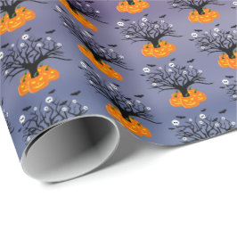 Halloween Pumpkin Jack o’ Lantern Totenbaum Geschenkpapier