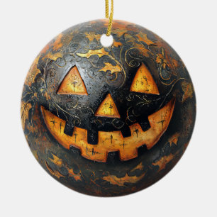 Halloween Pumpkin Keramik Ornament