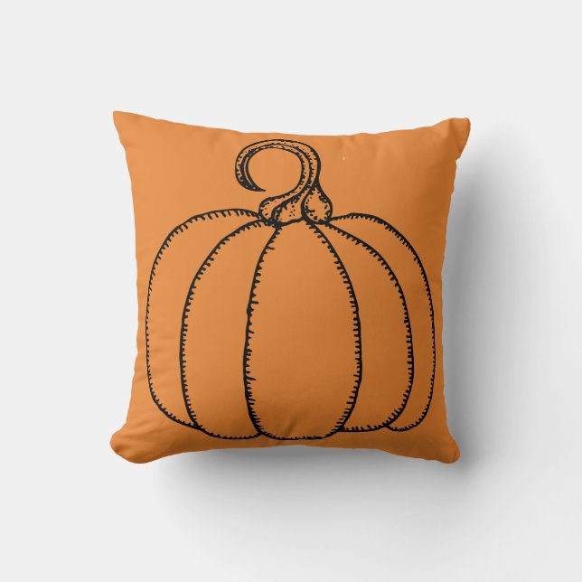 Halloween Pumpkin Kissen (Vorderseite)