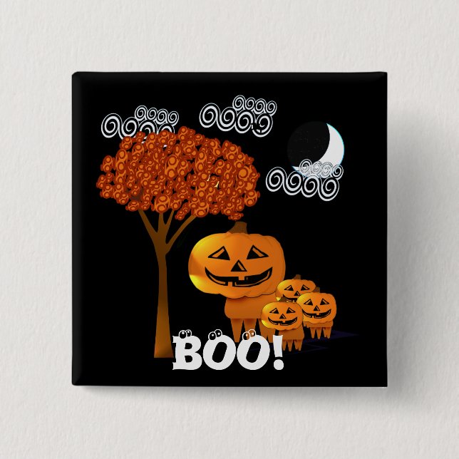HALLOWEEN PUMPKIN-KOPFKABEL BUTTON (Vorderseite)