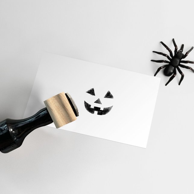 Halloween Pumpkin Kürbislaterne Smily Face Gummistempel (Halloween Pumpkin Jack O Lantern Smily Face Rubber Stamp)