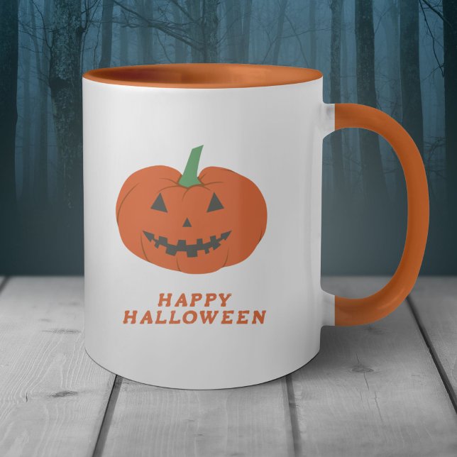 Halloween Pumpkin Kürbislaterne Tasse (Halloween Pumpkin Jack O Lantern Mug)