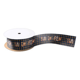 Halloween Pumpkin Lettering Satinband