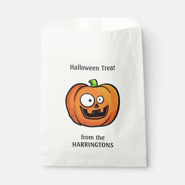 Halloween Pumpkin-Liebestaschen Geschenktütchen (Vorderseite)