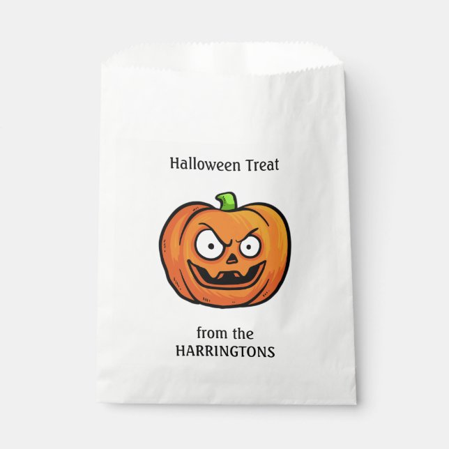 Halloween Pumpkin-Liebestaschen Geschenktütchen (Vorderseite)