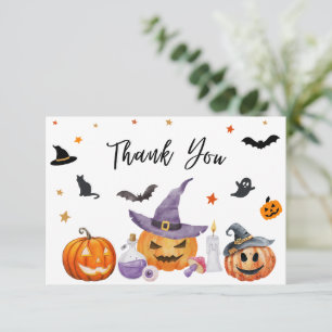 Halloween Pumpkin Little Boo Baby Dusche Dankeskarte
