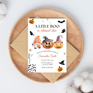 Halloween Pumpkin Little Boo Baby Dusche Einladung
