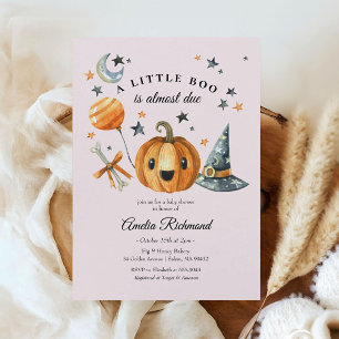 Halloween Pumpkin Little Boo Baby Dusche Einladung