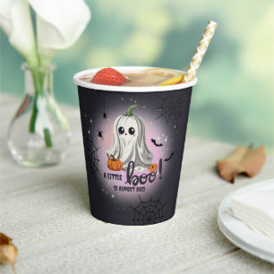 Halloween Pumpkin Little Boo Baby Dusche Pappbecher
