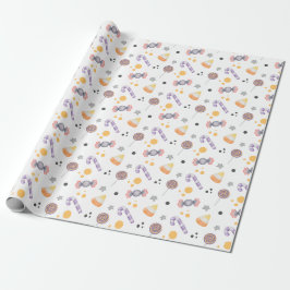Halloween Pumpkin Little Boo Baby Geschenkpapier