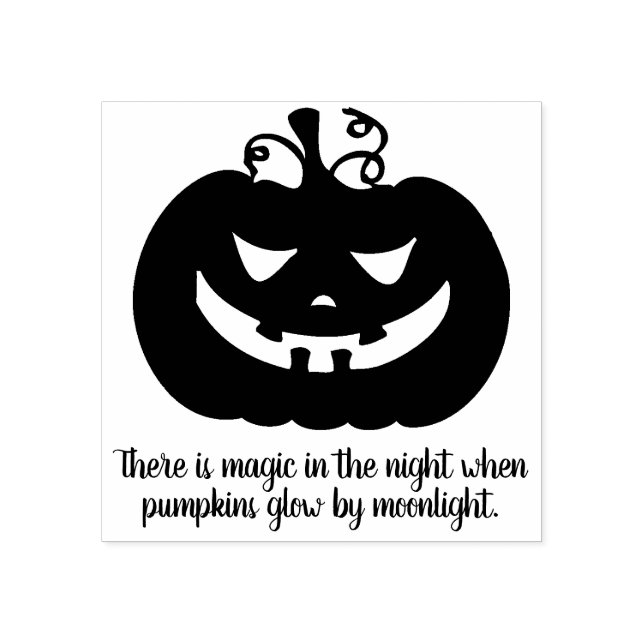Halloween Pumpkin Magic Rubber-Briefmarke Gummistempel (Prägung)
