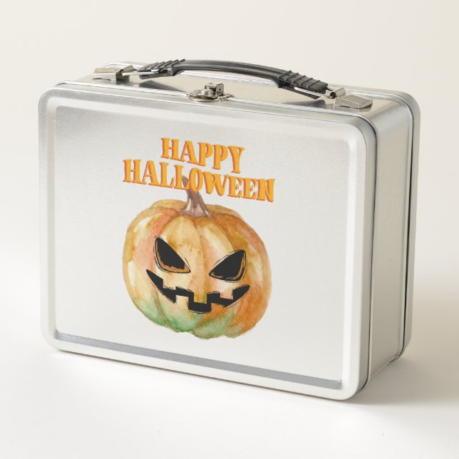 Halloween - Pumpkin Metall Brotdose (Vorderseite)