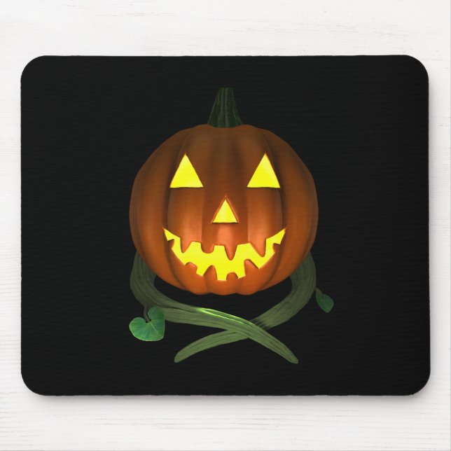 Halloween Pumpkin mit Reben Mousepad (Vorne)