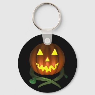 Halloween Pumpkin mit Reben Schlüsselanhänger