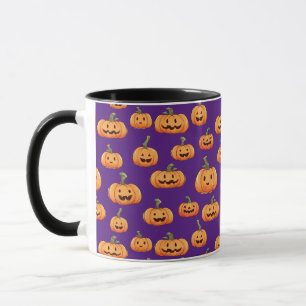 Halloween Pumpkin Nahtloses Muster Tasse