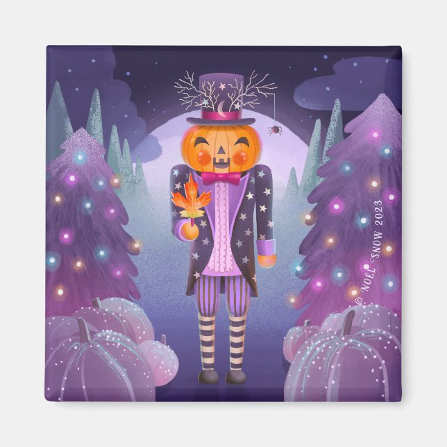 Halloween Pumpkin Nutcracker Magnet (Vorne)