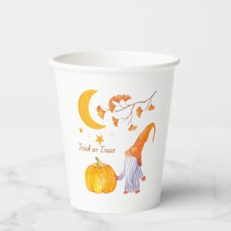 Halloween Pumpkin-Orange-Papiertassen Pappbecher