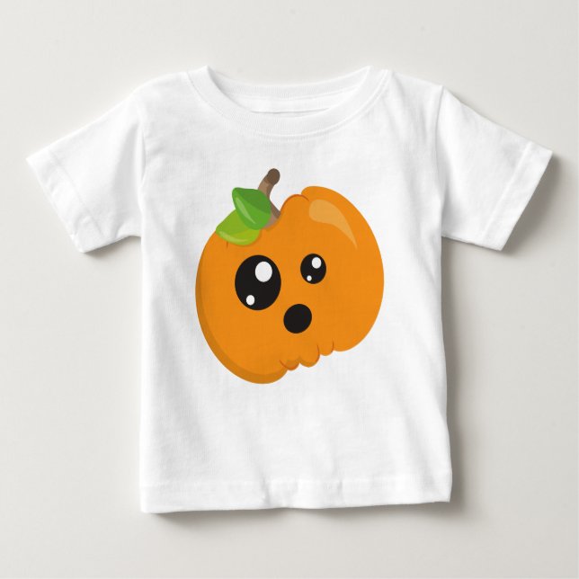Halloween Pumpkin, Orange Pumpkin, Trick oder Tret Baby T-shirt (Vorderseite)