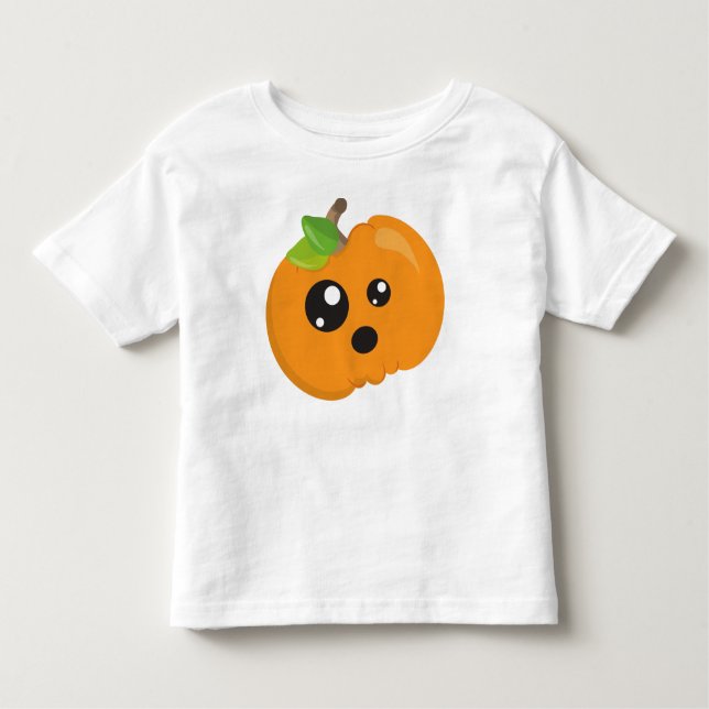 Halloween Pumpkin, Orange Pumpkin, Trick oder Tret Kleinkind T-shirt (Vorderseite)