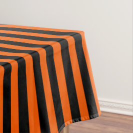 Halloween Pumpkin Orange und Black Strip Tischdecke