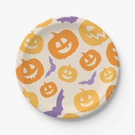 Halloween Pumpkin Paper Plate Pappteller