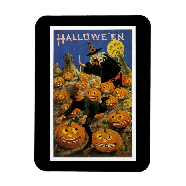 Halloween Pumpkin Patch Nightmare Magnet (Vertikal)