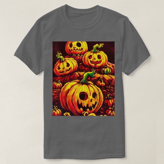Halloween Pumpkin-Patch T-Shirt (Design vorne)