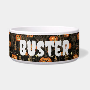 Halloween Pumpkin Pattern Dark Napf