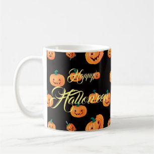 Halloween Pumpkin Pattern Kaffeetasse