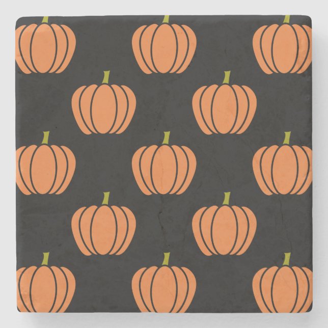 Halloween Pumpkin Pattern Stone Untersetzer (Vorderseite)