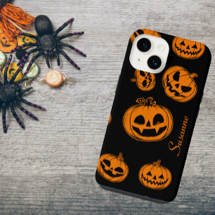 Halloween Pumpkin Pattern Telefon 14 Fall iPhone 14 Hülle