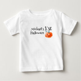 Halloween Pumpkin Personalisiert Baby Boy Baby T-shirt