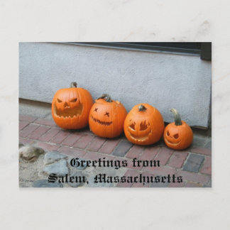 Halloween Pumpkin Postcard Postkarte