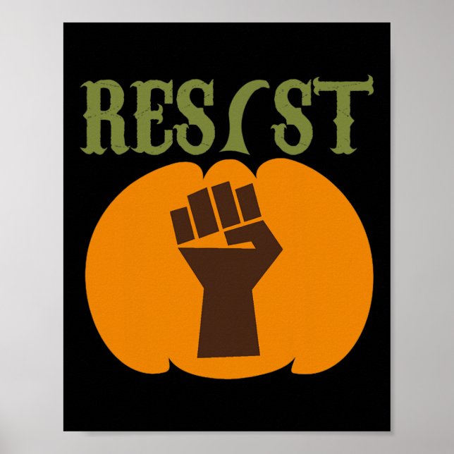 Halloween Pumpkin Residence Politische Männer Frau Poster (Vorne)