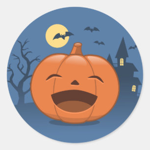Halloween Pumpkin Runder Aufkleber