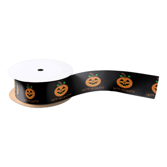 Halloween Pumpkin Satinband (Spule)