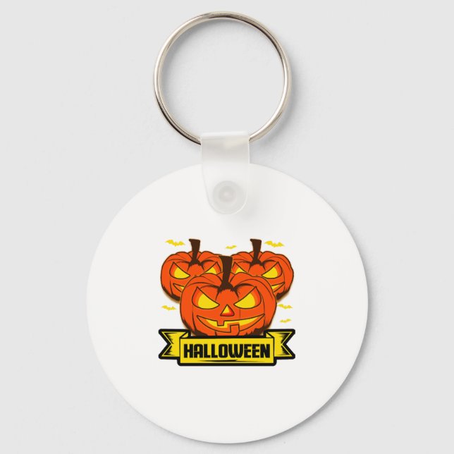 Halloween Pumpkin Schlüsselanhänger (Vorderseite)