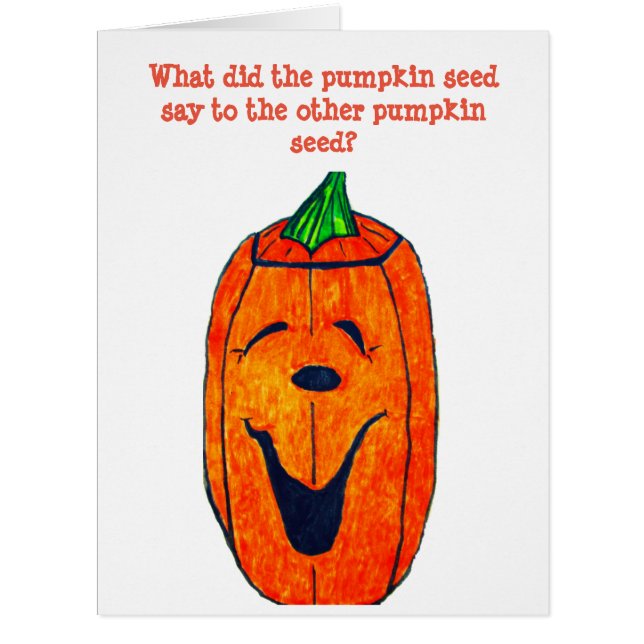 HALLOWEEN PUMPKIN SEED JOKE (Vorderseite)