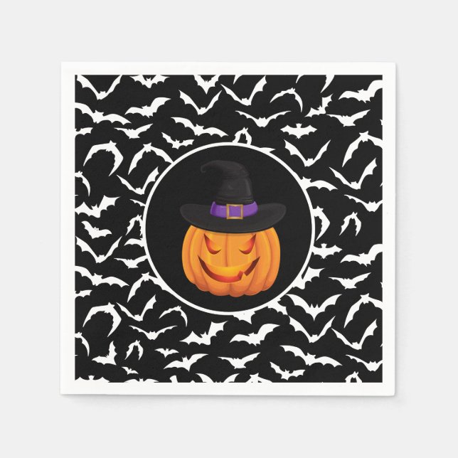 Halloween Pumpkin Serviette (Vorderseite)