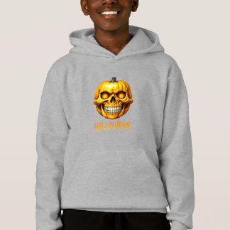 HALLOWEEN PUMPKIN SKULL HOODIE