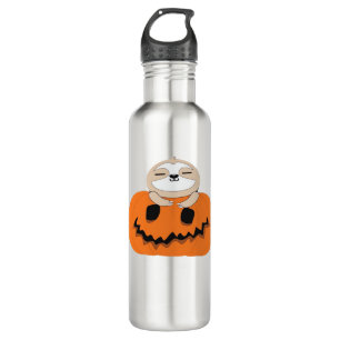 Halloween Pumpkin Sloth Classic T - Shirt Edelstahlflasche