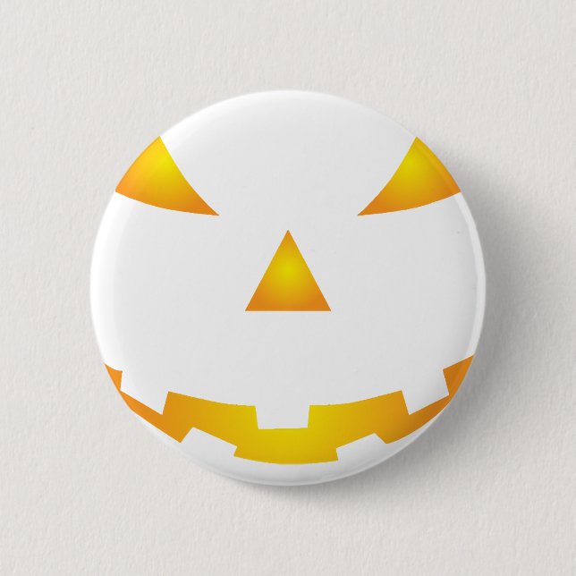 Halloween Pumpkin Smile Button (Vorderseite)