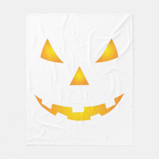 Halloween Pumpkin Smile Fleecedecke